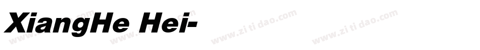 XiangHe Hei字体转换